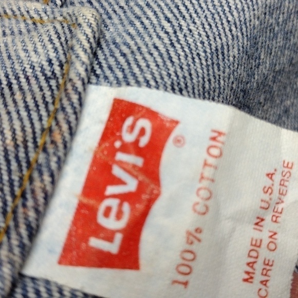 Levi's Vintage Blue Stone Wash Long Sleeve Button Front Trucker Jean Jacket - Picture 11 of 16